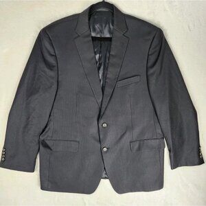 Lauren Ralph Lauren Blazer‎ Sport Coat Men 46R Black 100% Wool 2 Button Jacket
